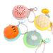Cute Plush Beaded Chain Fruit Purse Coin Lipstick Bluetooth Earphone Data Cable Storage Bag_voghion.com
