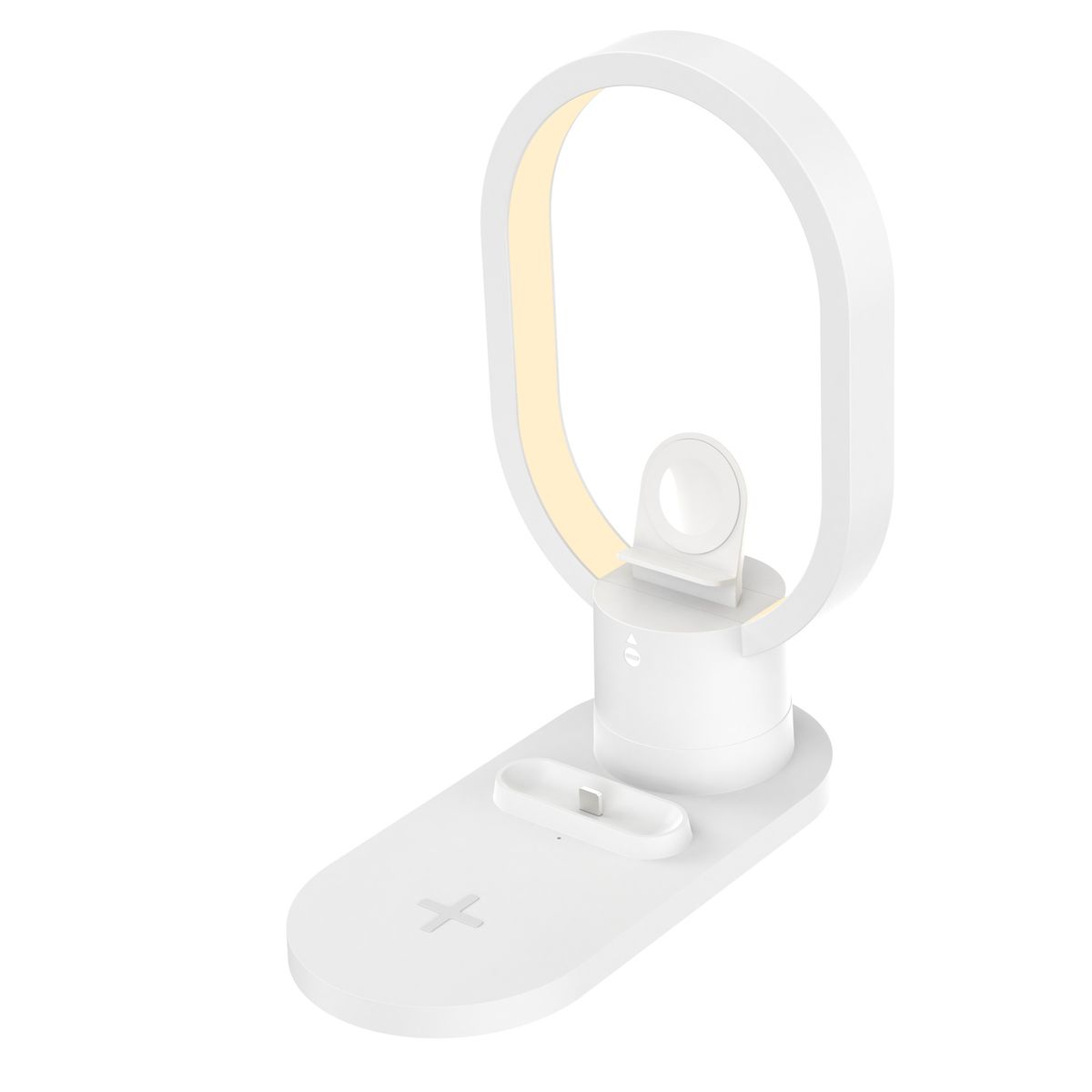 4in1 draadloze oplader LED-nachtlampje tafellamp nachtkastje sfeerlicht 15W draadloze oplader snel opladen_voghion.com