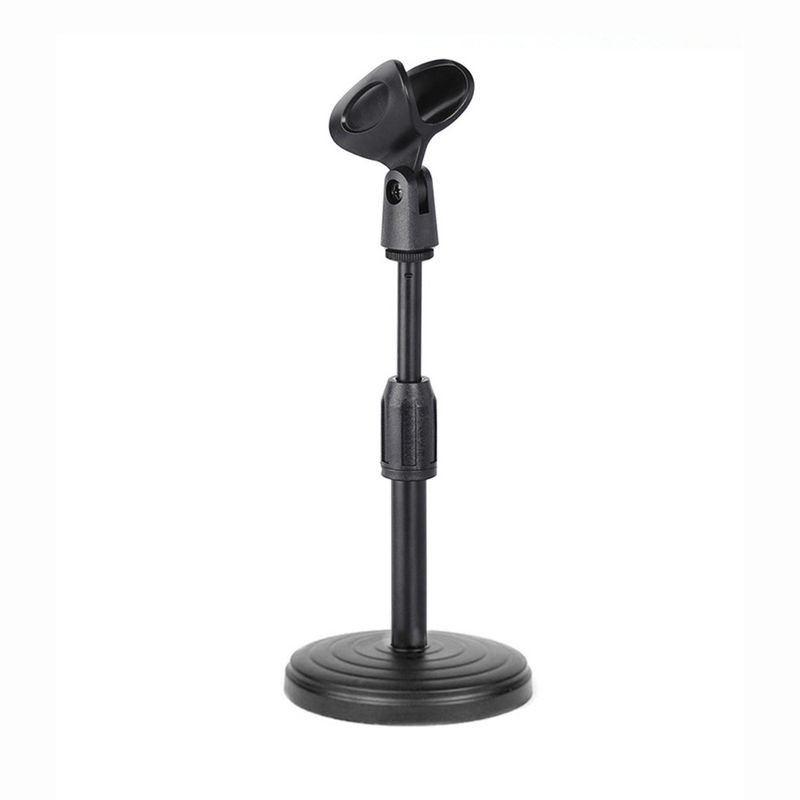 Mini skládací stolní stojan, nastavitelný držák mikrofonu, držák na mikrofon, základna pro mikrofon_voghion.com