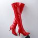 32/48 Übergröße Damenschuhe Pole Dance Einfache High Heels Overknee Lange Stiefel_voghion.com