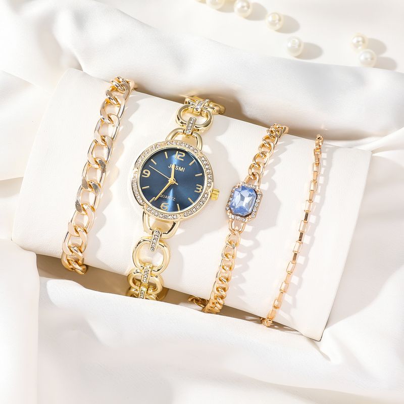 Dames Hollow Horlogeset Hot Sale Dames Quartz Horloge Nieuwe Stijl Trendy All Match Student Casual Horloge_voghion.com