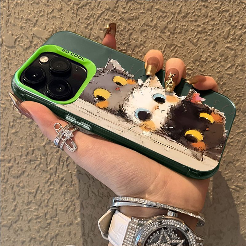 Plush Cute Cat Case For Samsung Galaxy A55 A35 A25 A15 A05 A05S 5G A13 A23 A12 A22 A32 A52 A52S A72 A51 A71 4G Hard Back Cover_voghion.com