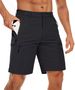 Unbeatable Quality 2024 New Men's Work Large Solid Color Zipper Multi Pocket Loose Shorts_voghion.com