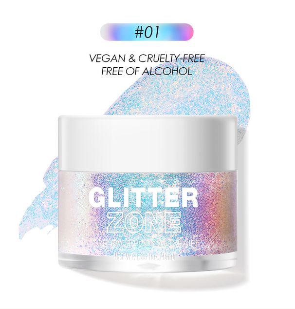 Gel holográfico con purpurina corporal, gel ultrafino con purpurina para cara, cabello y labios, purpurina que cambia de color, gel de purpurina láser resistente al agua de larga duración_voghion.com