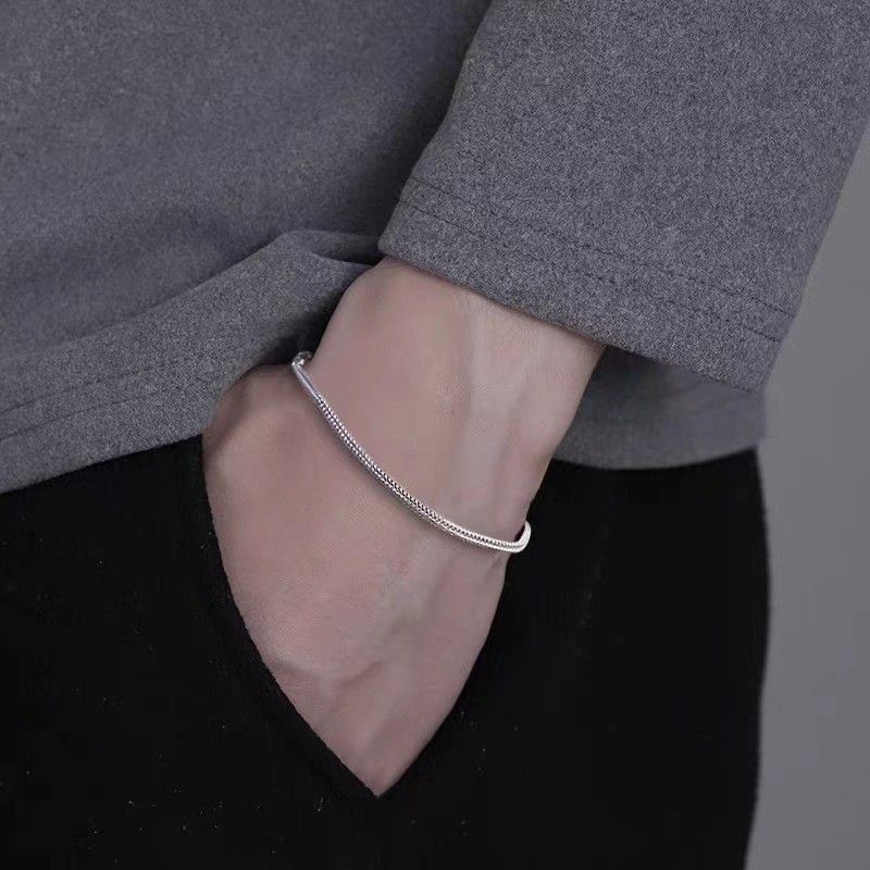 Popular Jewelry Titanium Steel Bracelet Men's High End Stainless Steel Men's Bracelet Boy's Jewelry_voghion.com