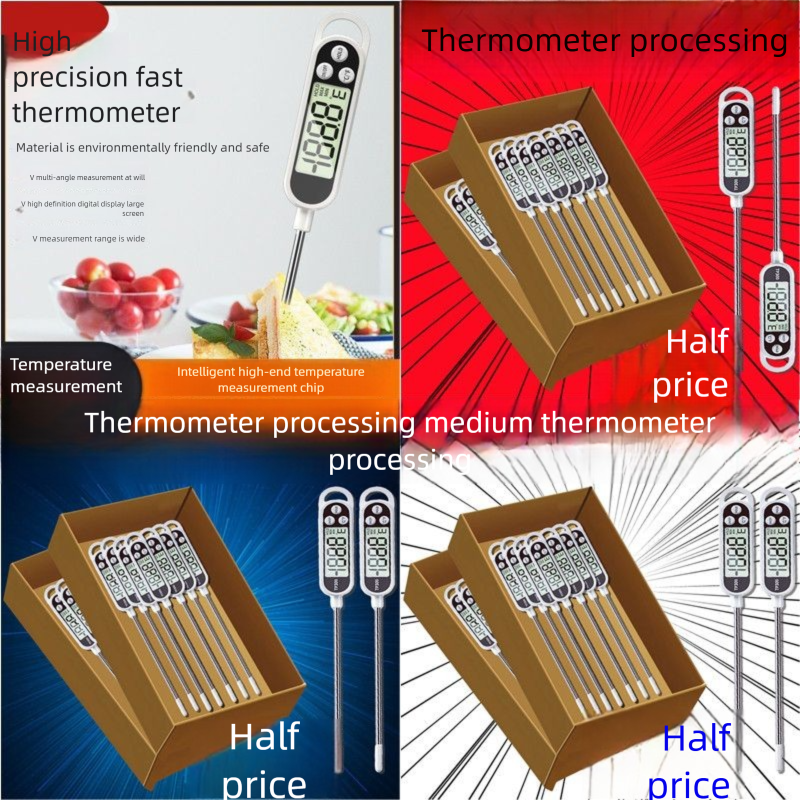Voedsel Huishoudelijke hoge precisie sonde type Babymelk Keuken Bakken Frituren Watertemperatuur Oliethermometer_voghion.com