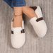 Women's Slip-On Winter Booties - Plush Faux Fur Lined House Shoes With Memory Foam (White/Brown/Black)_voghion.com