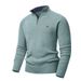 "Maglione da uomo slim fit con cerniera a un quarto – Pullover in maglia antipiega per abbigliamento casual e invernale"_voghion.com
