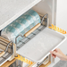 Pull-out Dish Stainless Steel Kitchen Cabinet Built-in Storage Under Sink Drawer-style Bowl Plate Draining Rack_voghion.com