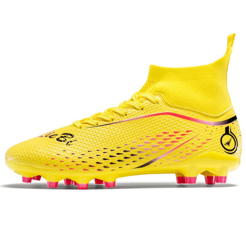 Jauni vīriešu sporta futbols ar lauztiem nagiem studentēm iekštelpu un āra zāliena sacensību treniņu apavi_voghion.com