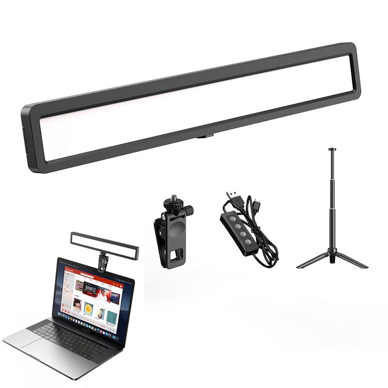 APEXEL APL-FL06 Portable Square Strip Live Video Conferencing Fill Light_voghion.com