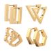 Korean Style Stainless Geometric Personality Trendy Earrings For Men And Women Simple Accessories Titanium Steel_voghion.com