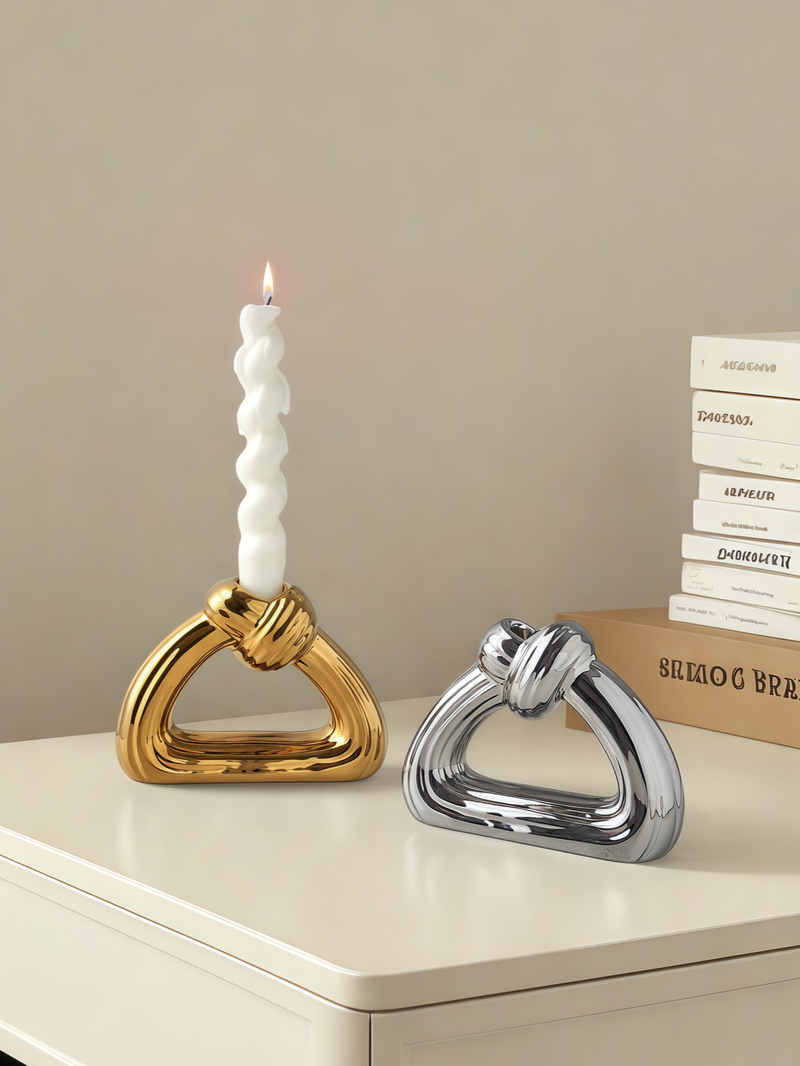 Bougeoir colonne triangulaire, 1 pièce, plusieurs couleurs, adapté aux décorations multi-scènes et multi-festivals, bougeoirs_voghion.com