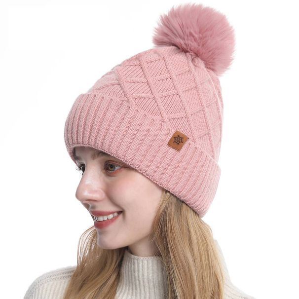 Set invernale da donna con cappello, sciarpa e guanti lavorati a maglia JUND - Morbida lana di alpaca, fodera termica, per equitazione all'aperto, protezione per le orecchie, motivi geometrici, elegante e accogliente_voghion.com