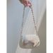 Borsa a tracolla morbida con tracolla a forma di nuvola, piccola, rotonda, alla moda, plissettata, estiva, fresca, dolce e carina, per donna_voghion.com