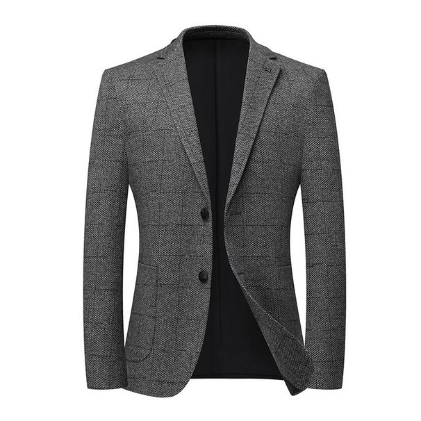 Qian Niao Ge Rahat Ceket Yeni Moda Üst Düzey İş Elbisesi Üst Tek Batılı Erkek Kalın_voghion.com