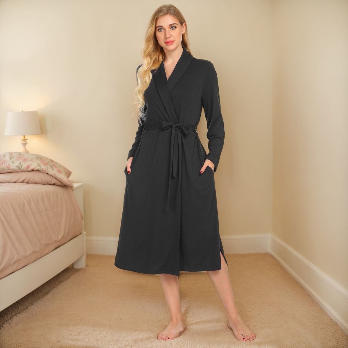Autumn And Winter Women's Loungewear Comfortable Nightgown_voghion.com
