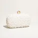 Womens Pearl Clutch Bag Crystal Evening Wedding With Chain Handbag Party Wallet 250314l_voghion.com