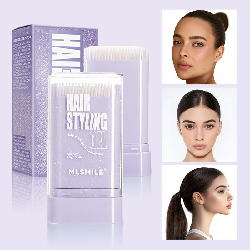 MLSMILE Haarwax Stick met Kam - Langdurige Hold, Controle over Pluisvrij Haar | Draagbare Haarstylingbalsem voor Kroeshaar en Babyhaar, Gemakkelijk te Gebruiken_voghion.com