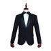 CT Men's Green Fruit Collar Choir Performance Western Style Singer Suit Host Long Sleeve Set Stage Black And White Photo_voghion.com