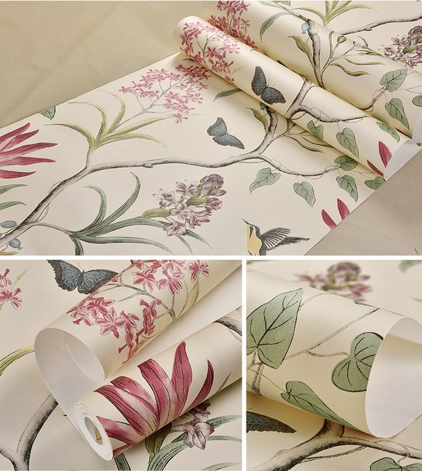 Amerikansk retro självhäftande tapet självhäftande sovrumsrum varm TV-bakgrundsvägg självhäftande tapeter 3d tredimensionella väggklistermärken_voghion.com