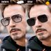 Top Quality Tony Stark Square Sunglasses Photochromic Polarized Men Glasses Steampunk Eyewear Driving Goggles zonnebril_voghion.com