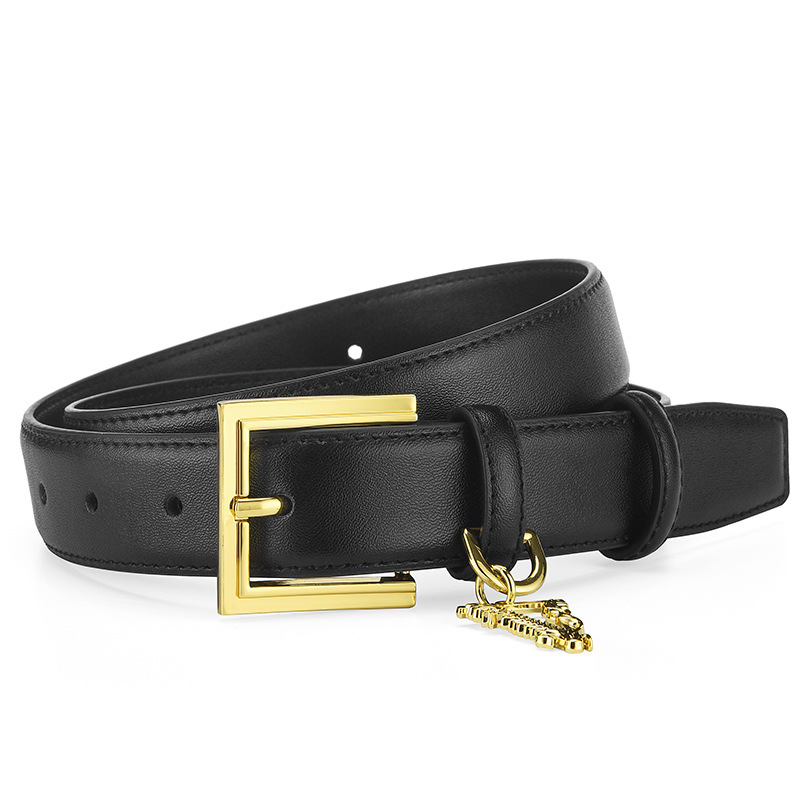 VOOTHOST Nytt Dambälte Äkta Läder Märke Designer Pin Spänne Mode Fina Jeans Klänning Midjeband Tjej Högkvalitetsbälten V0218_voghion.com