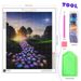 PhotoCustom 5d Diamond Painting Full Round Diamond Embroidery Garden Stone Path Scenery Diamond Mosaic Picture_voghion.com