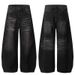 Unisex Vintage Washed Jeans – Retro Loose Fit Wide-Leg Denim Pants With Cat Whisker & Blade Wash (S-XXL, Multiple Washes)_voghion.com