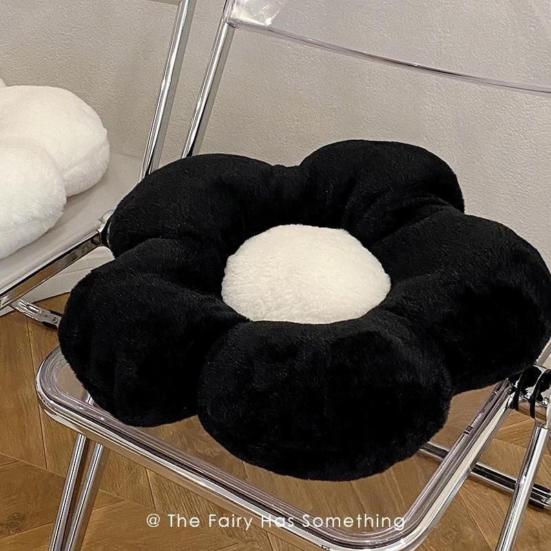 Plush Flower Sofa Bay Window Balcony Bedroom Carpet Floor Seat Office Chair Back Cushion_voghion.com