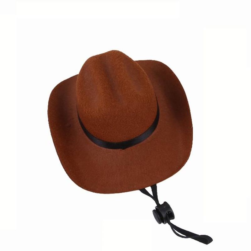 Pălărie reglabilă pentru animale de companie, pălărie de cowboy, câine, Cosplay, capac, costum de sărbătoare, decorare pentru petrecere_voghion.com
