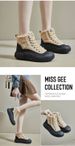 Neue Damenschuhe im koreanischen Stil mit dicken Sohlen und zusätzlichem Fleece für den Winter_voghion.com