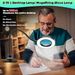 1pc LED Magnifying Lamp with Clip-On Light for Crafts, Workbench, and Reading_voghion.com