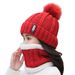 Cappello lavorato a maglia alla moda, antifreddo, alla moda, foderato in pile, stile coreano, per donne, versatile, invernale, per studenti, ciclismo_voghion.com