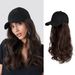 chapéu feminino peruca chapéu especial transfronteiriço integrado peruca de cabelo longo cacheado peruca de boné de beisebol de fibra química sintética_voghion.com