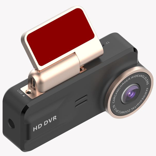 Popular driving recorder 1080p HD night vision dual lens 3.16-inch WiFi mobile phone interconnection recorder GPS_voghion.com