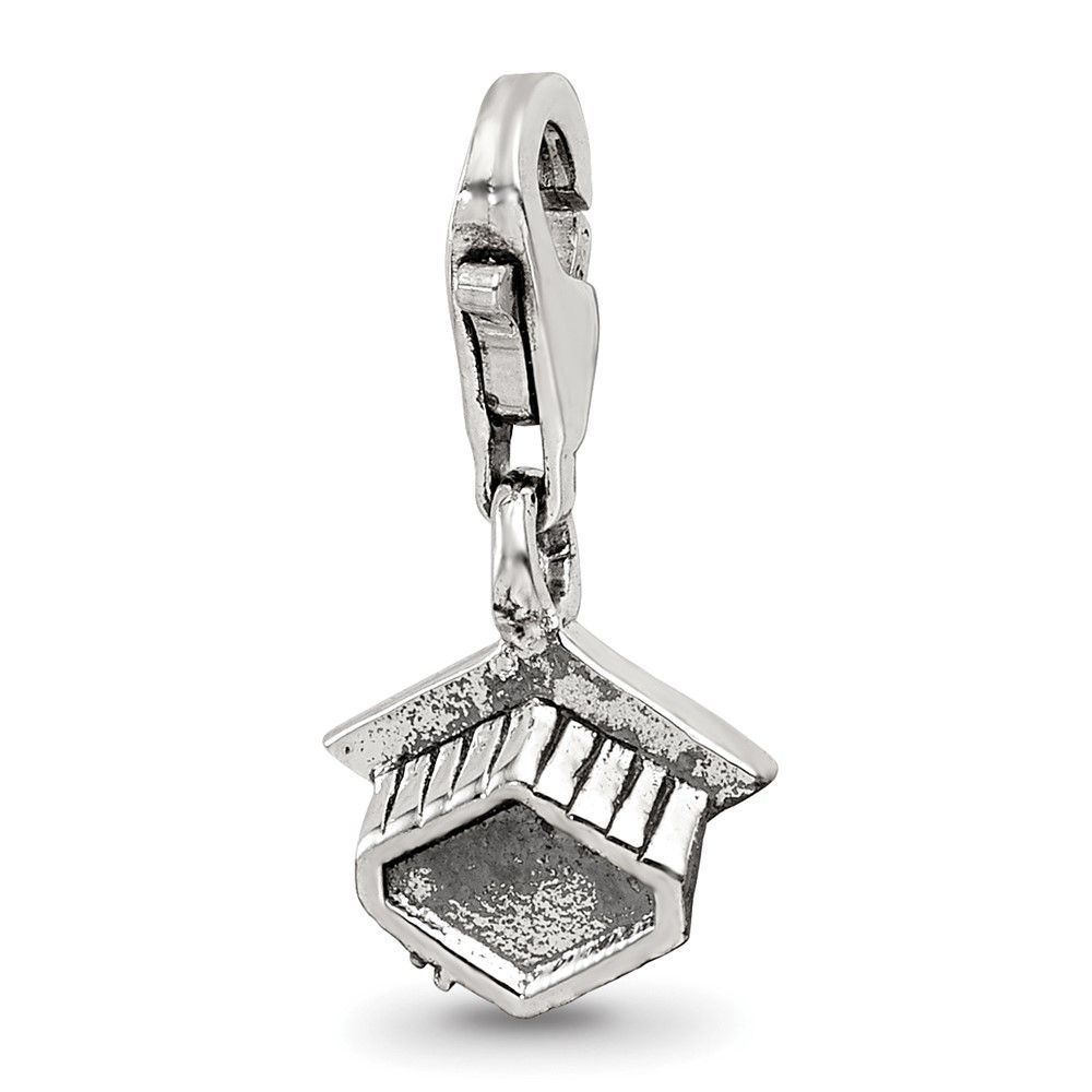 Sterling Silver Reflections Graduation Cap Click-on For Bead_voghion.com
