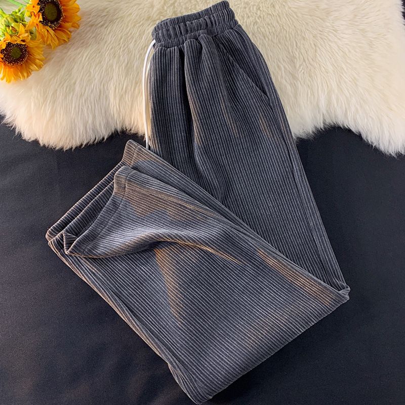 Cordhose für Herren, Frühjahr/Herbst 2025, trendige Marke, einfarbig, locker geschnitten, gerader Schnitt, lässiger Stil, Hongkong-Stil, Retro, weites Bein_voghion.com