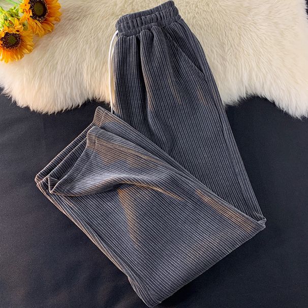 Cordhose für Herren, Frühjahr/Herbst 2025, trendige Marke, einfarbig, locker geschnitten, gerader Schnitt, lässiger Stil, Hongkong-Stil, Retro, weites Bein_voghion.com
