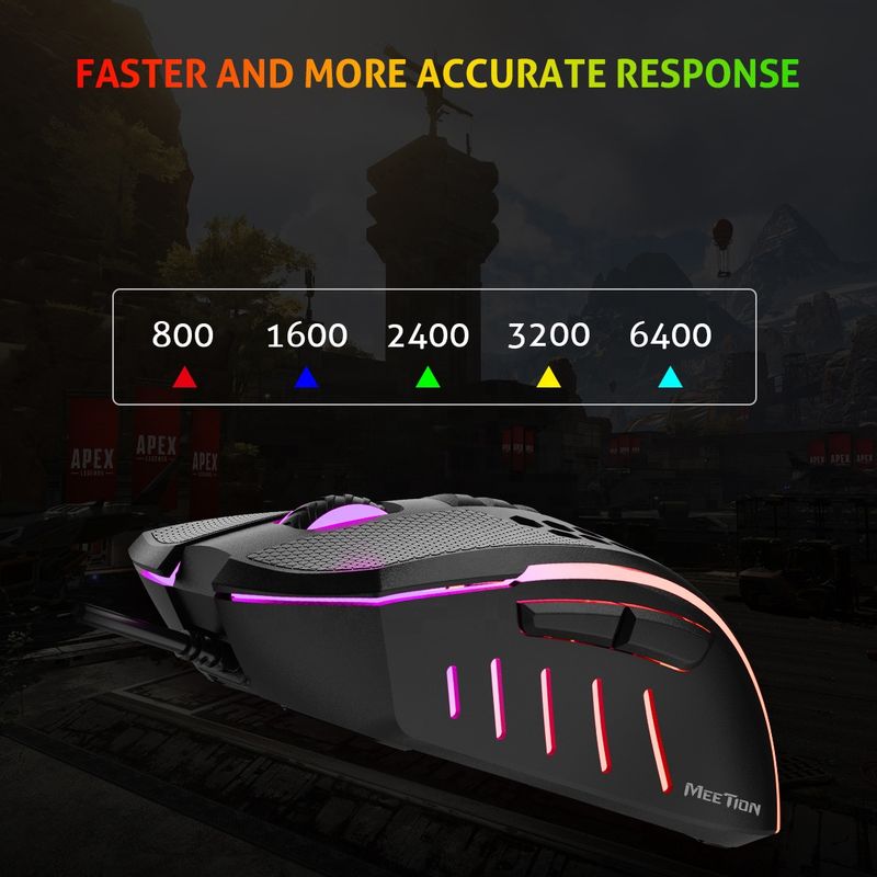 MEETION GM015 Free Cheap Honeycomb Ergonomic Silent Magic Rgb Wired Usb Gaming Mouse For Pc Computer Laptop_voghion.com