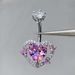 Piercing all'ombelico a forma di cuore rosa pesca, gioielli all'ingrosso transfrontalieri, nicchia, stile Ins, bellissima decorazione_voghion.com