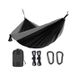 210T Nylon Parachute Fabric Color-Block Ultra-Light Outdoor Camping Single/Double Breathable Strap Rope Hammock_voghion.com