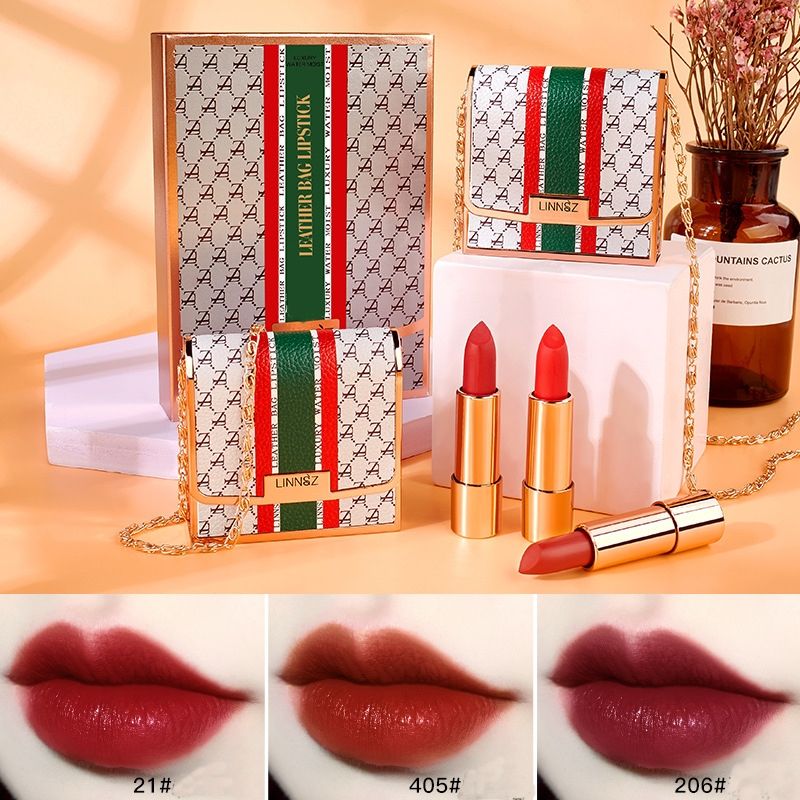 3buc 1 geantă de lux Rujuri din catifea de culoare strălucitoare Cadou pentru ziua de naștere Crăciun Valentine pentru fete_voghion.com