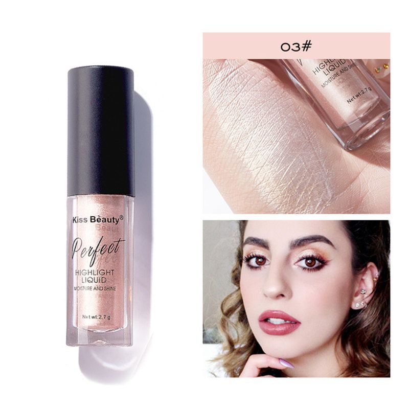 Flüssiger Highlighter, Gesichtskonturierung, Perlglanz-Make-up, Aufheller, Bronzer, Glow, Körper, Gesichtskontur, Schimmer, Illuminator, Kosmetik_voghion.com