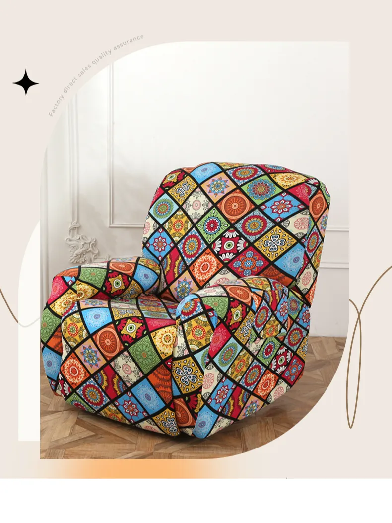 Sofa Cover Milk Silk Full Cover Elastic Single Seat Recliner Cover Thickened Sofa Cover_voghion.com