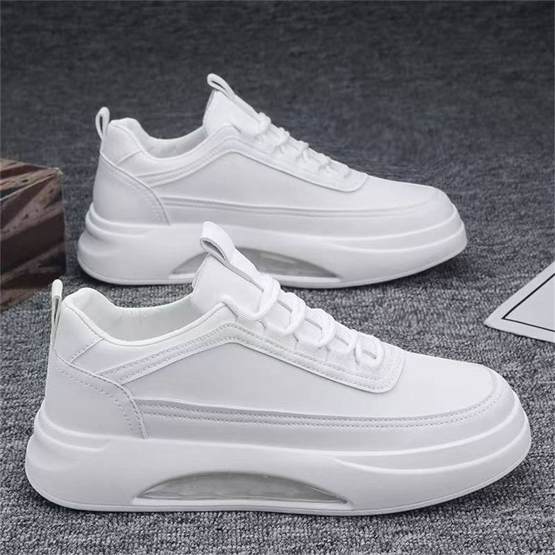 2025 Fashion Sneakers Men's Artificial PU Splicing Low-Cut Lace-Up Non-Slip Wear-Resistant Running Shoes 39-44_voghion.com