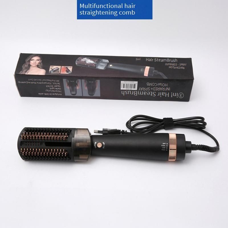 Rizador de pelo, secador de pelo, peine, rizador y alisador, peine de doble propósito para cabello liso, plancha de vapor multifunción, peine en aerosol, peine de aire_voghion.com