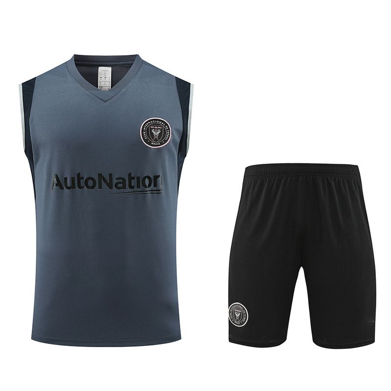 23-24 Miami International Training Warm Up Camiseta sin mangas para hombre Fútbol Deportes de verano Pre juego_voghion.com