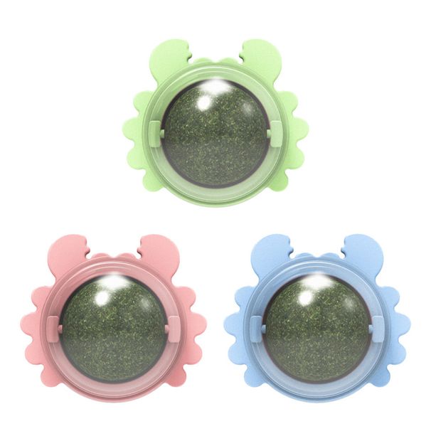 3 peças/conjunto para brinquedos de catnip para gatos com tampa brinquedo interativo para limpeza dos dentes bola de hortelã_voghion.com