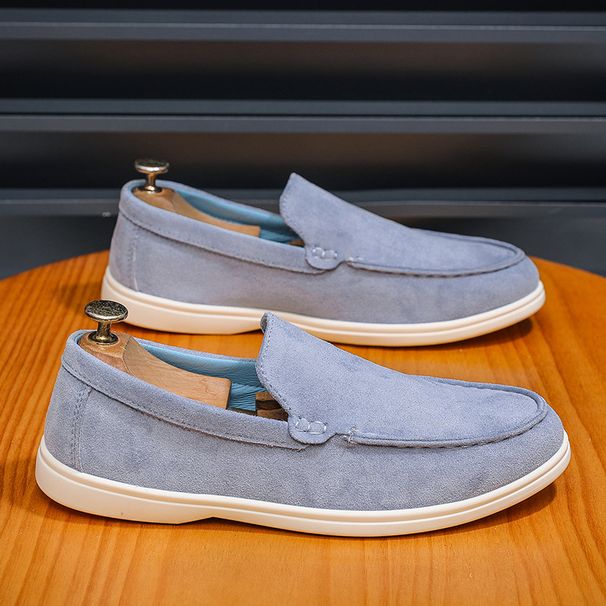 SHLIANG Herren Freizeitschuhe Wildleder Loafer Klassische Herrenschuhe im britischen Stil Leichte, weiche Mokassins für Herren Slip-On Driving Flats Y0577_voghion.com
